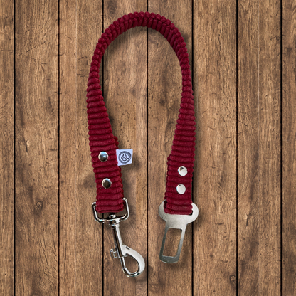 Ceinture De Sécurité Pour Chien En Nylon élastique - Boucle Pivotante 360°, Longueur Réglable - Pour Voiture, Rose